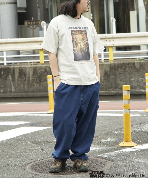 STAR WARS(スターウォーズ)の「USED風 STAR WARS スター・ウォーズ/マンダロリアン・アンド・グローグー プリントTシャツ(Tシャツ/カットソー・メンズ・ダークグレー/ブラック/ホワイト/オフホワイト・M/L/LL)」の20枚目の写真
