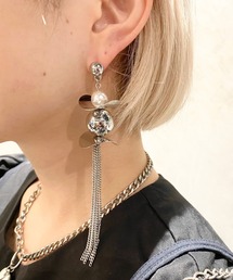 amplis（アンプリス）の「ロングタッセルピアス/chest（ピアス（両耳用））」