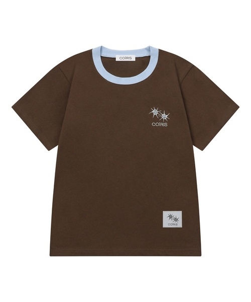 COIRIS_(コイリス)の「ロラ スモールロゴ配色半袖Tシャツ (13カラー)(Tシャツ/カットソー・レディース・グレー系/ホワイト/チャコールグレー/カーキ/ブラック/ブラウン/グレー系その他2/イエロー/ブルー/グリーン/バーガンディー/レッド/ライトブルー・FREE)」の6枚目の写真