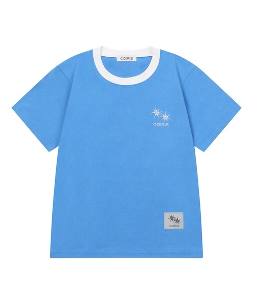 COIRIS_(コイリス)の「ロラ スモールロゴ配色半袖Tシャツ (13カラー)(Tシャツ/カットソー・レディース・グレー系/ホワイト/チャコールグレー/カーキ/ブラック/ブラウン/グレー系その他2/イエロー/ブルー/グリーン/バーガンディー/レッド/ライトブルー・FREE)」の10枚目の写真
