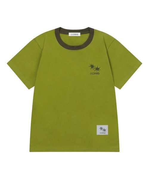 COIRIS_(コイリス)の「ロラ スモールロゴ配色半袖Tシャツ (13カラー)(Tシャツ/カットソー・レディース・グレー系/ホワイト/チャコールグレー/カーキ/ブラック/ブラウン/グレー系その他2/イエロー/ブルー/グリーン/バーガンディー/レッド/ライトブルー・FREE)」の8枚目の写真