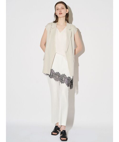 ELENDEEK（エレンディーク）の「ベルテッドテイラードジレ（その他アウター・レディース・アイボリー/ネイビー・FREE）」の9枚目の写真