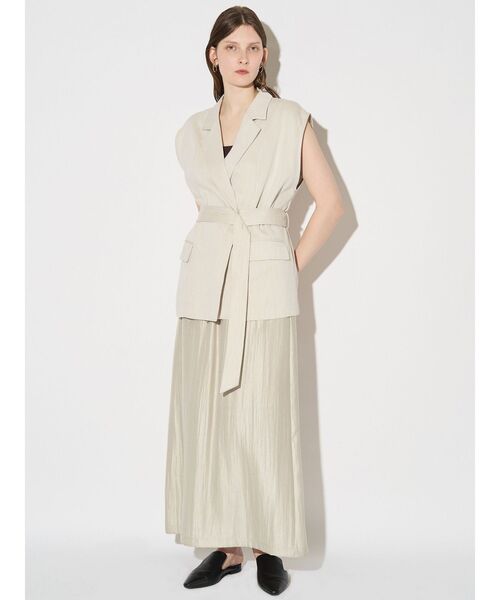 ELENDEEK（エレンディーク）の「ベルテッドテイラードジレ（その他アウター・レディース・アイボリー/ネイビー・FREE）」の10枚目の写真