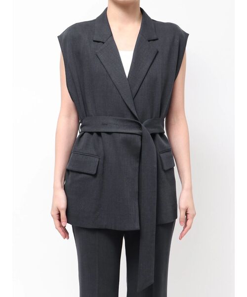 ELENDEEK（エレンディーク）の「ベルテッドテイラードジレ（その他アウター・レディース・アイボリー/ネイビー・FREE）」の17枚目の写真