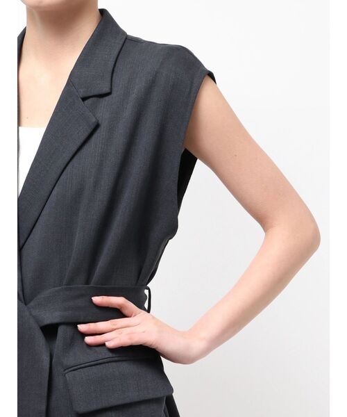 ELENDEEK（エレンディーク）の「ベルテッドテイラードジレ（その他アウター・レディース・アイボリー/ネイビー・FREE）」の21枚目の写真