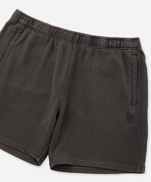 Saturdays NYC(サタデーズ ニューヨークシティ )の「Austin Pigment Dyed Sweat Short Pant(その他パンツ・メンズ・ブラック系その他/グレー・M/S/XL/L)」の4枚目の写真