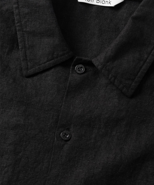 NONBLANK(ノンブランク)の「ウォッシングリネンHSシャツ_BLACK(シャツ/ブラウス・メンズ・ブラック・MEDIUM/LARGE/X-LARGE)」の4枚目の写真