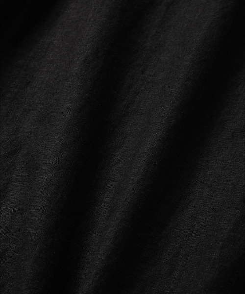 NONBLANK(ノンブランク)の「ウォッシングリネンHSシャツ_BLACK(シャツ/ブラウス・メンズ・ブラック・MEDIUM/LARGE/X-LARGE)」の8枚目の写真