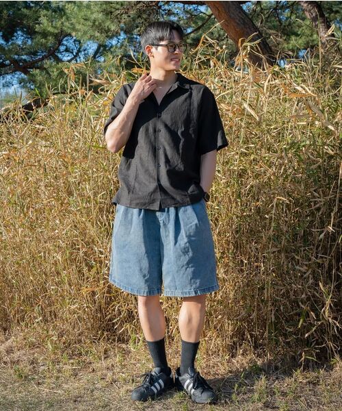 NONBLANK(ノンブランク)の「ウォッシングリネンHSシャツ_BLACK(シャツ/ブラウス・メンズ・ブラック・MEDIUM/LARGE/X-LARGE)」の12枚目の写真
