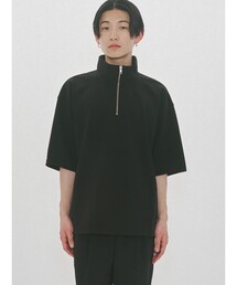 MIDIUMISOLID Men’s ハーフジップワイドプルオーバー