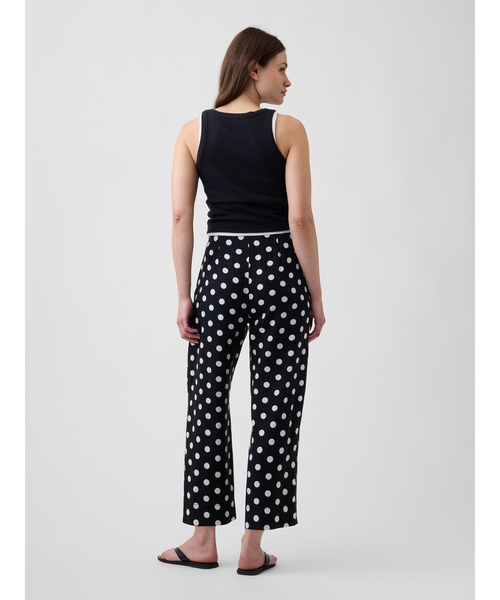 GAP(ギャップ)の「ハイライズ リネンブレンド ストレート クロップドパンツ(その他パンツ・レディース・レッド/ブラック・000/10/8/6/4/2/0/00)」の4枚目の写真