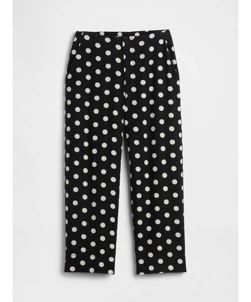 GAP(ギャップ)の「ハイライズ リネンブレンド ストレート クロップドパンツ(その他パンツ・レディース・レッド/ブラック・000/10/8/6/4/2/0/00)」の6枚目の写真