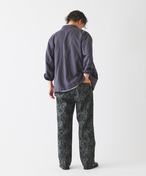 JOURNAL STANDARD relume（ジャーナルスタンダード　レリューム）の「ペイズリー カツラギ イージーパンツ（その他パンツ・メンズ・ボルドー/グリーン/ブラック・LARGE/MEDIUM）」の11枚目の写真