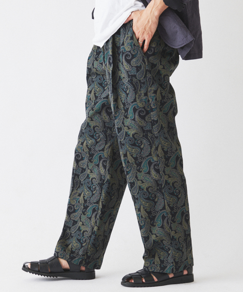 JOURNAL STANDARD relume（ジャーナルスタンダード　レリューム）の「ペイズリー カツラギ イージーパンツ（その他パンツ・メンズ・ボルドー/グリーン/ブラック・LARGE/MEDIUM）」の14枚目の写真