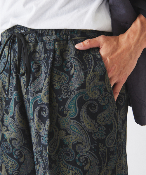 JOURNAL STANDARD relume（ジャーナルスタンダード　レリューム）の「ペイズリー カツラギ イージーパンツ（その他パンツ・メンズ・ボルドー/グリーン/ブラック・LARGE/MEDIUM）」の15枚目の写真