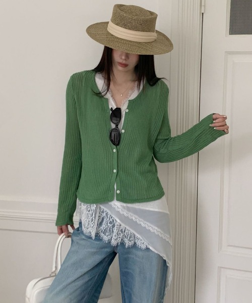 yuue' ( wear )(ユーイ)の「レースレイヤードノースリーブチュニックトップス/ミニワンピース(Tシャツ/カットソー・レディース・ブラック/ホワイト・FREE)」の15枚目の写真