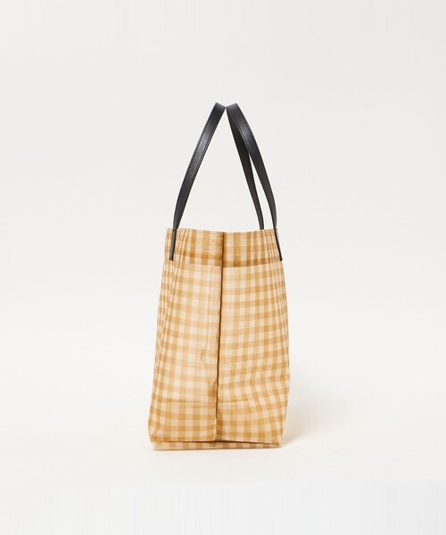 UNITED ARROWS(ユナイテッドアローズ)の「チェック メッシュ トートバッグ(トートバッグ・レディース・マスタード/ケリーグリーン・FREE)」の5枚目の写真