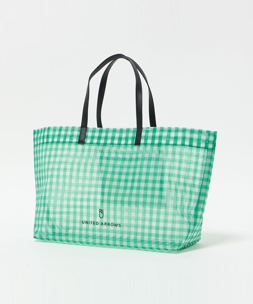 UNITED ARROWS(ユナイテッドアローズ)の「チェック メッシュ トートバッグ(トートバッグ・レディース・マスタード/ケリーグリーン・FREE)」の15枚目の写真