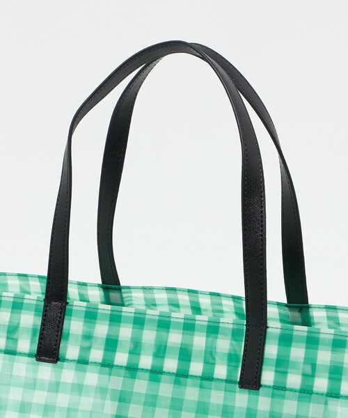 UNITED ARROWS(ユナイテッドアローズ)の「チェック メッシュ トートバッグ(トートバッグ・レディース・マスタード/ケリーグリーン・FREE)」の16枚目の写真