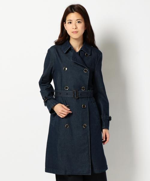 23区（ニジュウサンク）の「23区denim デニムトレンチコート（トレンチコート・レディース・スカイブルー系/ダルブルー系・46/44）」の6枚目の写真