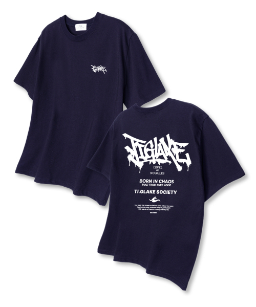TI.GLAKE(ティーグレイク)の「ノールリーフ オーバーサイズ 半袖Tシャツ ネイビー(Tシャツ/カットソー・メンズ・その他・LARGE/X-LARGE/XX-LARGE)」の1枚目の写真