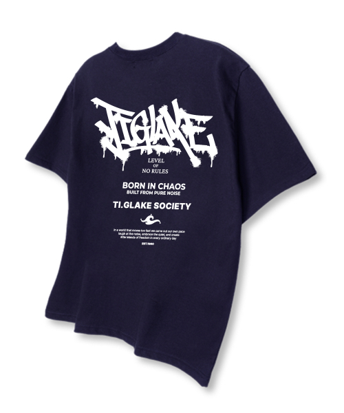 TI.GLAKE(ティーグレイク)の「ノールリーフ オーバーサイズ 半袖Tシャツ ネイビー(Tシャツ/カットソー・メンズ・その他・LARGE/X-LARGE/XX-LARGE)」の3枚目の写真