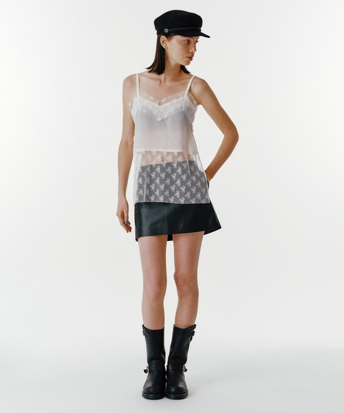ESTNATION（エストネーション）の「UNUS / Lace Camisole（キャミソール・レディース・ホワイト/ブラック・FREE）」の3枚目の写真