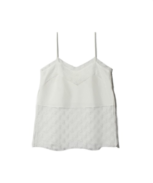 ESTNATION（エストネーション）の「UNUS / Lace Camisole（キャミソール・レディース・ホワイト/ブラック・FREE）」の4枚目の写真