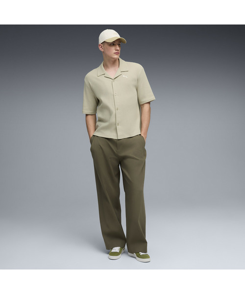 PUMA(プーマ)の「PUMA プーマ メンズ ワードローブ ESS ワッフル ボクシー 半袖 シャツ(その他トップス・メンズ・ブラック×レッド/グレー・SMALL/MEDIUM/X-LARGE/XX-LARGE/LARGE)」の4枚目の写真