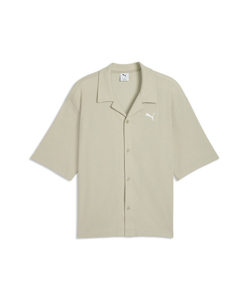 PUMA(プーマ)の「PUMA プーマ メンズ ワードローブ ESS ワッフル ボクシー 半袖 シャツ(その他トップス・メンズ・ブラック×レッド/グレー・SMALL/MEDIUM/X-LARGE/XX-LARGE/LARGE)」の5枚目の写真