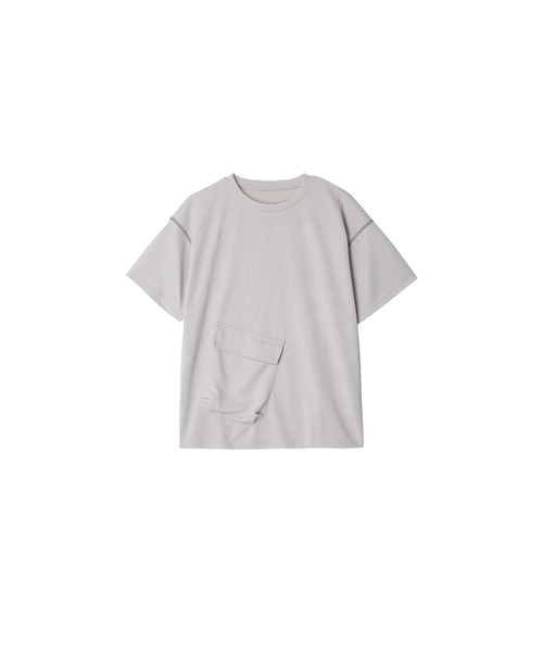 U:UME（ユーム）の「Sheer Loose Casual Set-Up（セットアップ・メンズ・ライトグレー/グレー・LARGE）」の5枚目の写真