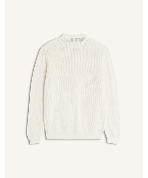 Maison Kitsune(メゾンキツネ)の「OPEN KNIT COTTON JUMPER(ニット/セーター・メンズ・オフホワイト・L/M/S)」の2枚目の写真