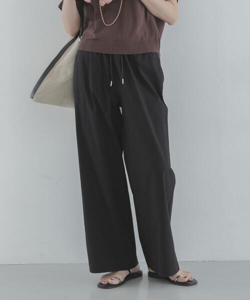 URBAN RESEARCH Sonny Label(アーバンリサーチサニーレーベル)の「ハイスペイージーセミワイドパンツ(その他パンツ・レディース・ブラック/アイボリー/ベージュ・36/38)」の15枚目の写真
