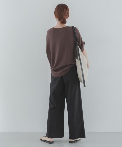 URBAN RESEARCH Sonny Label(アーバンリサーチサニーレーベル)の「ハイスペイージーセミワイドパンツ(その他パンツ・レディース・ブラック/アイボリー/ベージュ・36/38)」の19枚目の写真