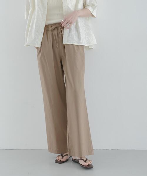 URBAN RESEARCH Sonny Label(アーバンリサーチサニーレーベル)の「ハイスペイージーセミワイドパンツ(その他パンツ・レディース・ブラック/アイボリー/ベージュ・36/38)」の10枚目の写真