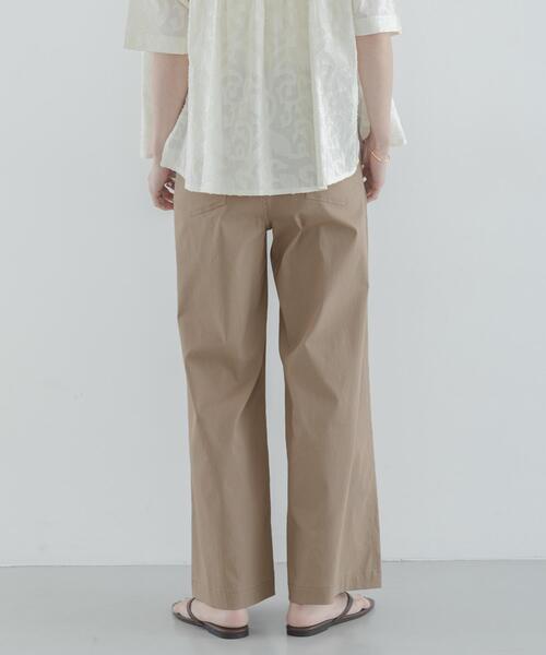 URBAN RESEARCH Sonny Label(アーバンリサーチサニーレーベル)の「ハイスペイージーセミワイドパンツ(その他パンツ・レディース・ブラック/アイボリー/ベージュ・36/38)」の12枚目の写真