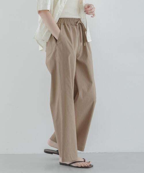 URBAN RESEARCH Sonny Label(アーバンリサーチサニーレーベル)の「ハイスペイージーセミワイドパンツ(その他パンツ・レディース・ブラック/アイボリー/ベージュ・36/38)」の13枚目の写真