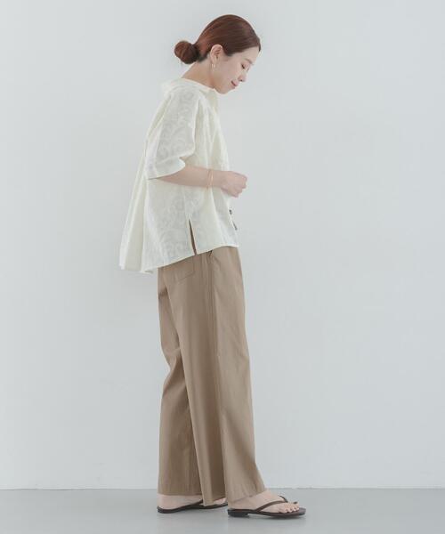 URBAN RESEARCH Sonny Label(アーバンリサーチサニーレーベル)の「ハイスペイージーセミワイドパンツ(その他パンツ・レディース・ブラック/アイボリー/ベージュ・36/38)」の16枚目の写真