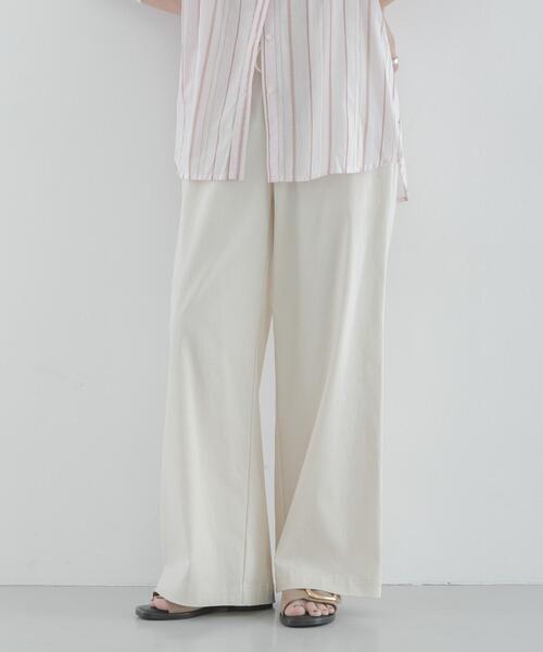 URBAN RESEARCH Sonny Label(アーバンリサーチサニーレーベル)の「ハイスペイージーセミワイドパンツ(その他パンツ・レディース・ブラック/アイボリー/ベージュ・36/38)」の19枚目の写真