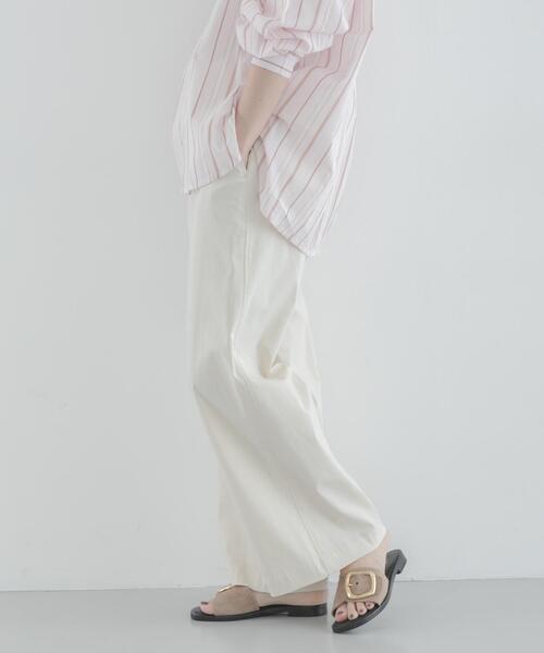 URBAN RESEARCH Sonny Label(アーバンリサーチサニーレーベル)の「ハイスペイージーセミワイドパンツ(その他パンツ・レディース・ブラック/アイボリー/ベージュ・36/38)」の20枚目の写真