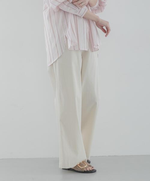 URBAN RESEARCH Sonny Label(アーバンリサーチサニーレーベル)の「ハイスペイージーセミワイドパンツ(その他パンツ・レディース・ブラック/アイボリー/ベージュ・36/38)」の22枚目の写真