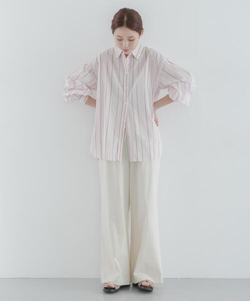 URBAN RESEARCH Sonny Label(アーバンリサーチサニーレーベル)の「ハイスペイージーセミワイドパンツ(その他パンツ・レディース・ブラック/アイボリー/ベージュ・36/38)」の4枚目の写真