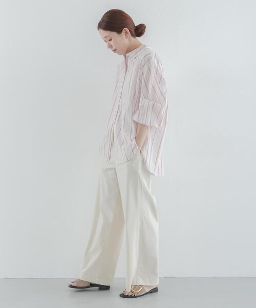 URBAN RESEARCH Sonny Label(アーバンリサーチサニーレーベル)の「ハイスペイージーセミワイドパンツ(その他パンツ・レディース・ブラック/アイボリー/ベージュ・36/38)」の5枚目の写真