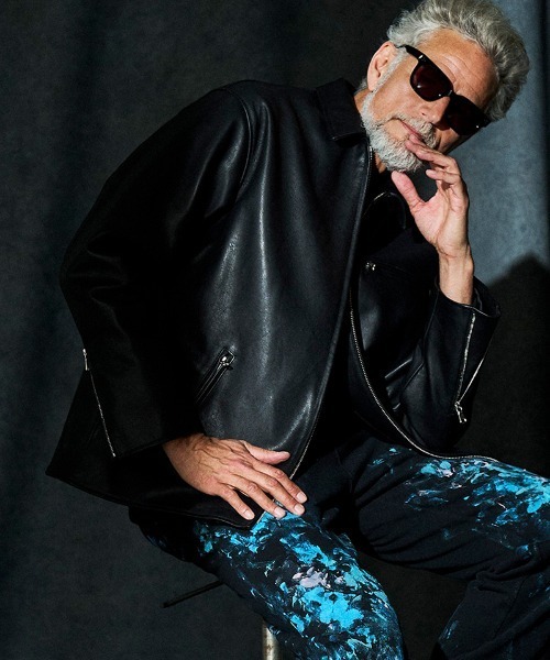 ACANTHUS(アカンサス)の「mj11561-Leather Collor Riders Jacket レザーカラーライダースジャケット(L2602)(ライダースジャケット・メンズ・ブラック/キャメル・XL/L/M/S)」の2枚目の写真
