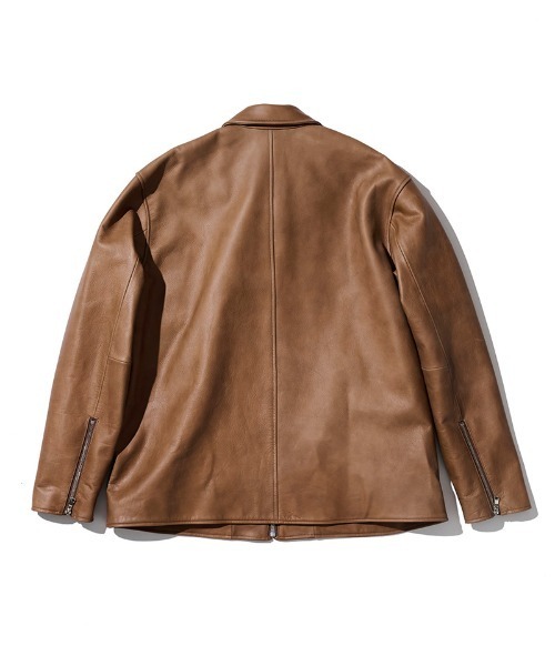 ACANTHUS(アカンサス)の「mj11561-Leather Collor Riders Jacket レザーカラーライダースジャケット(L2602)(ライダースジャケット・メンズ・ブラック/キャメル・XL/L/M/S)」の22枚目の写真