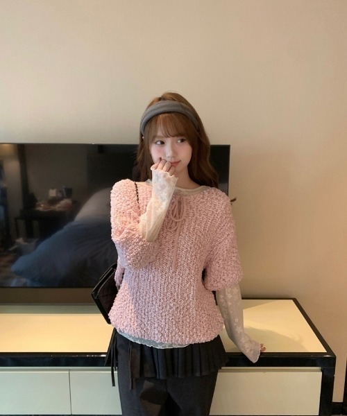 Ritzy(リッツィー)の「スタープリントシアーロングスリーブトップス(Tシャツ/カットソー・レディース・ホワイト・L/M)」の19枚目の写真