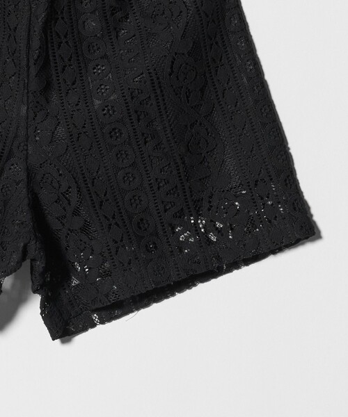 green label relaxing(グリーンレーベルリラクシング)の「レース ショートパンツ / キッズ 100cm-130cm(その他パンツ・キッズ・オフホワイト/ブラック・110cm/130cm/100cm/120cm)」の15枚目の写真