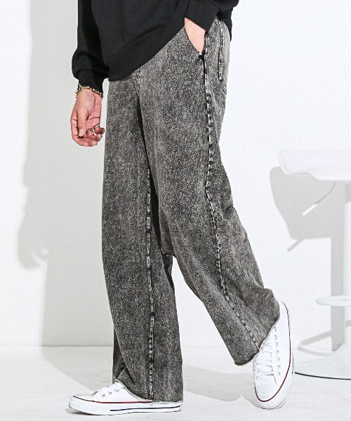 LUXSTYLE(ラグスタイル)の「イージー裏毛カットデニムスウェットパンツ(デニムパンツ・メンズ・グレー/ブラック・M/L)」の22枚目の写真