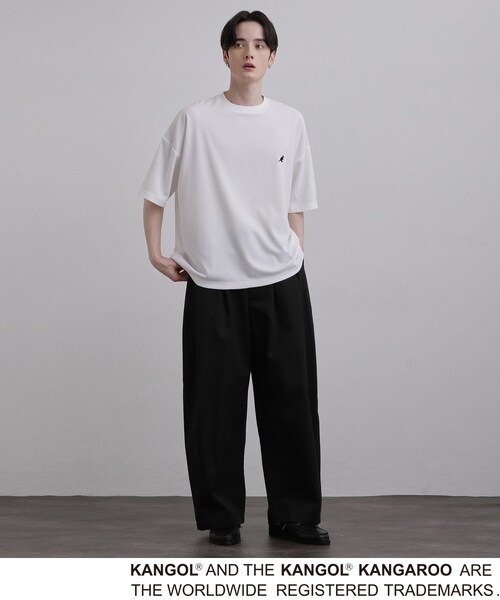 tk.TAKEO KIKUCHI(ティーケータケオキクチ)の「KANGOL ワンポイントTシャツ(Tシャツ/カットソー・メンズ・ホワイト/ブラック/ダークオリーブ・02/03/04)」の10枚目の写真