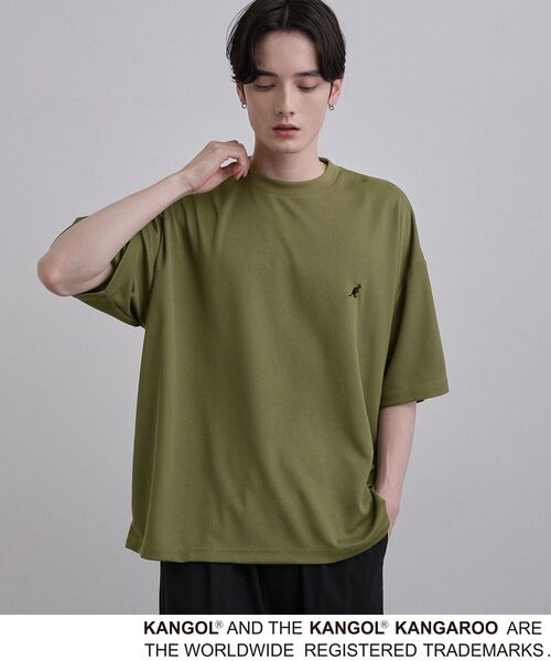 tk.TAKEO KIKUCHI(ティーケータケオキクチ)の「KANGOL ワンポイントTシャツ(Tシャツ/カットソー・メンズ・ホワイト/ブラック/ダークオリーブ・02/03/04)」の17枚目の写真